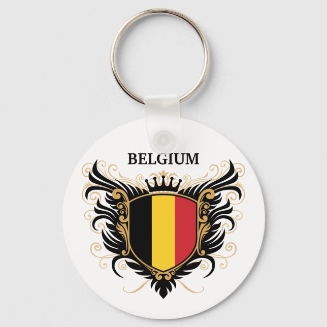 Belgien [personalize] nyckelring (Framsida)
