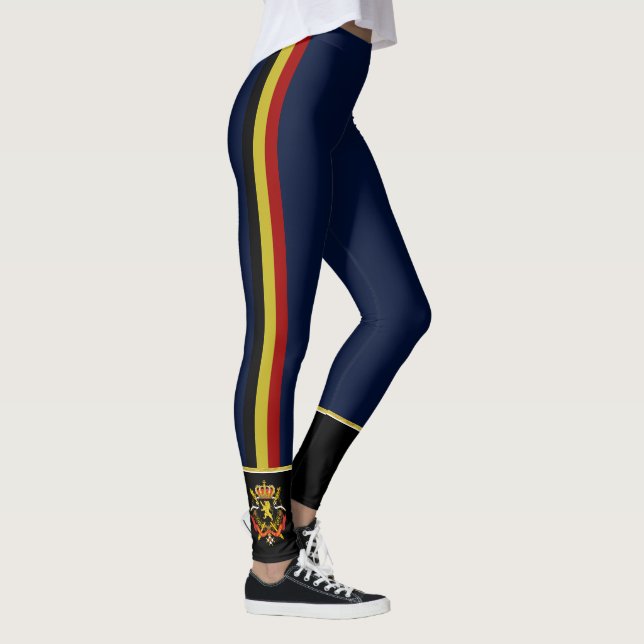 Belgien randflagga leggings (Höger)