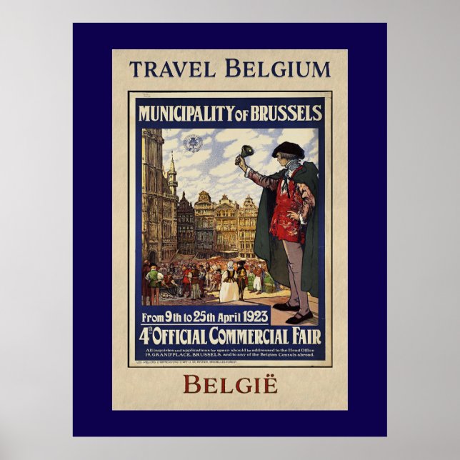 Belgien Resereraat (1923) Poster (Framsidan)