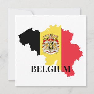 Belgien Silhuett, flagga,