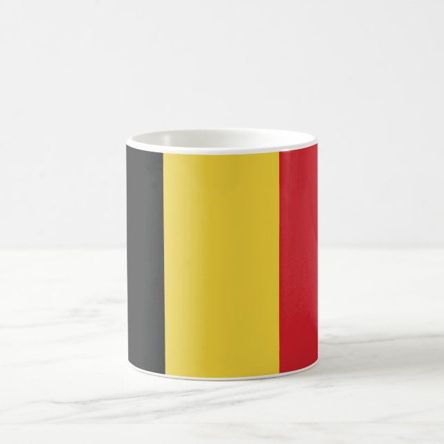 Belgien slättflagga kaffemugg (Center)