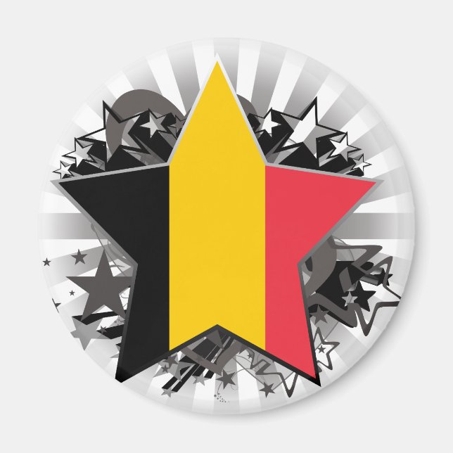 Belgien Star Magnet (Framsidan)