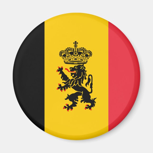 Belgien Statlig flagga Magnet (Framsidan)