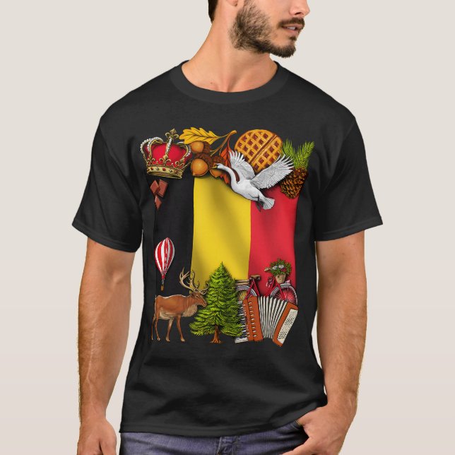 Belgien T Shirt (Framsida)