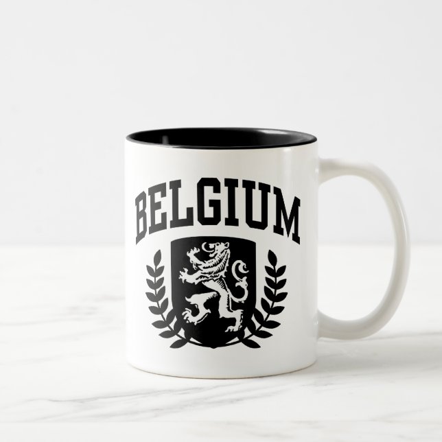 Belgien Två-Tonad Mugg (Höger)