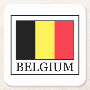 Belgien Underlägg Papper Kvadrat