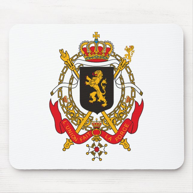 Belgien vapensköld Mousepad Musmatta (Framsidan)