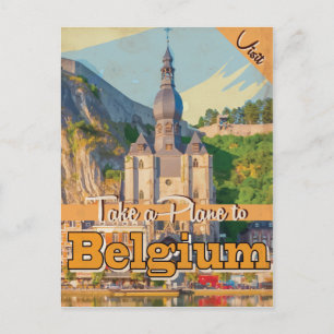 Belgien vintage resor Poster. Vykort