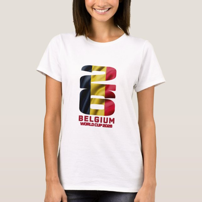 Belgien VM 2026 - Red Devils Fan T-Shirt (Framsida)