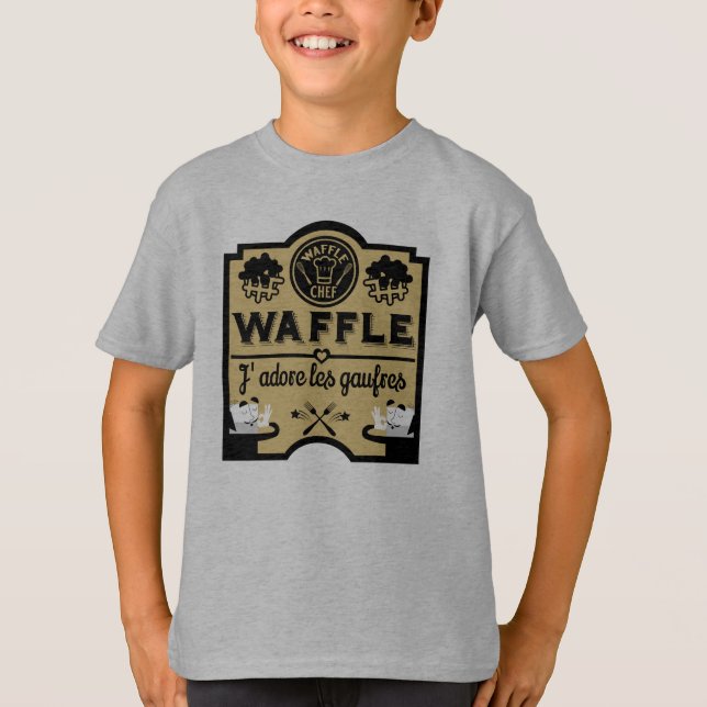 Belgien Waffles T Shirt (Framsida)