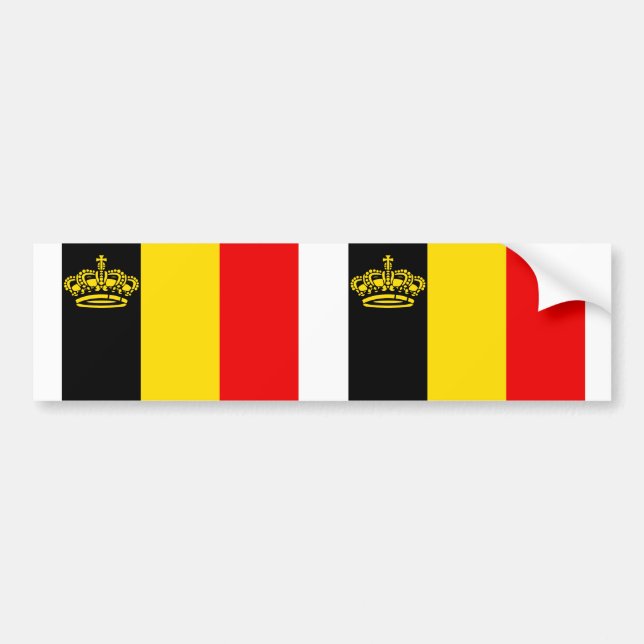 Belgien yachtEnsign, Belgien Bildekal (Framsidan)
