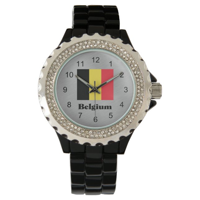 Belgiens flagga, märkt armbandsur (Framsida)