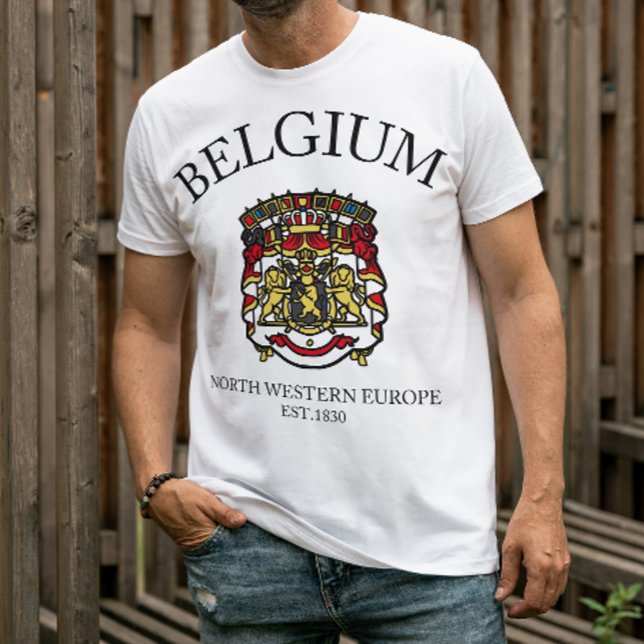 Belgiens Flagga T-shirt (Skapare uppladdad)