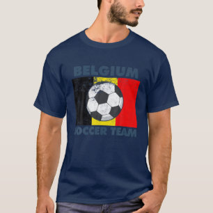 Belgiens fotbollslag Flagga 2022 Supportör belgisk T Shirt