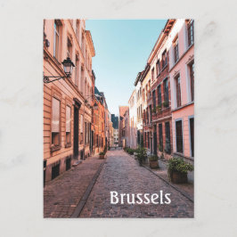 Belgiens gamla gatufoto vykort