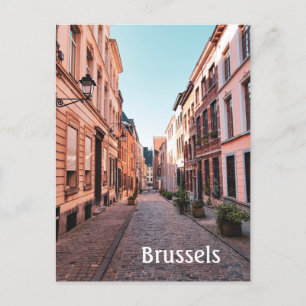 Belgiens gamla gatufoto vykort