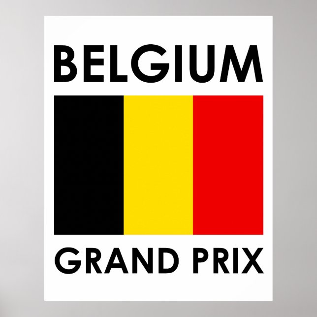 Belgiens Grand Prix Poster (Framsidan)