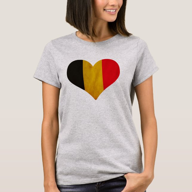 Belgiens hjärta t shirt (Framsida)