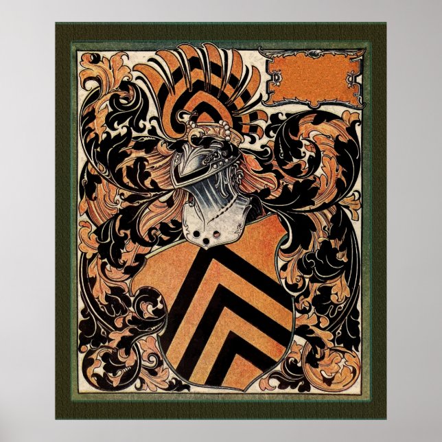 Belgiens medeltida Jacka av Arm Poster (Framsidan)