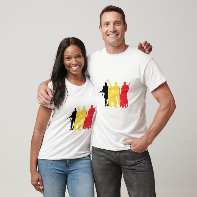 Belgiens militära enheter t shirt (Unisex)