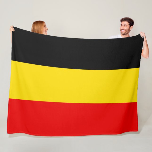 Belgiens stora flagga fleecefilt (På plats)
