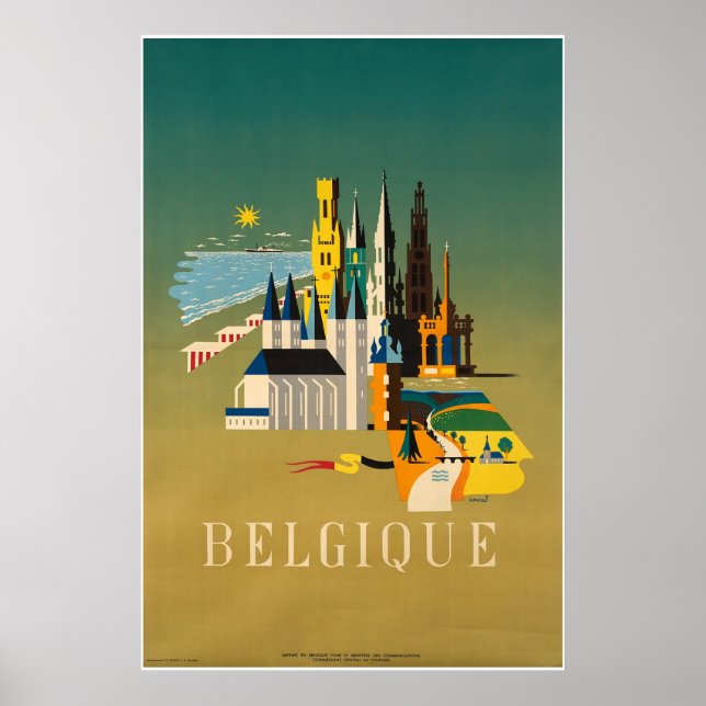 Belgique, Belgien, reseposter Poster (Framsidan)