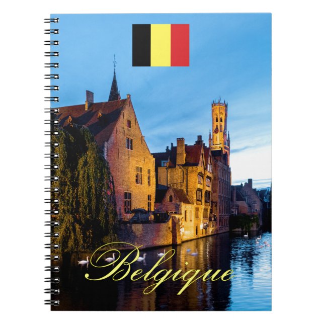 Belgique Medieval Bruges - Pro Photo Anteckningsbok (Framsidan)