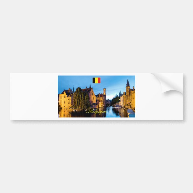 Belgique Medieval Bruges - Pro Photo Bildekal (Framsidan)
