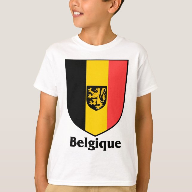 Belgique vapensköld/Belgien flagga Tröja (Framsida)