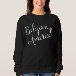 Belgisk amerikansk entwated Hearts Sweatshirt Tee