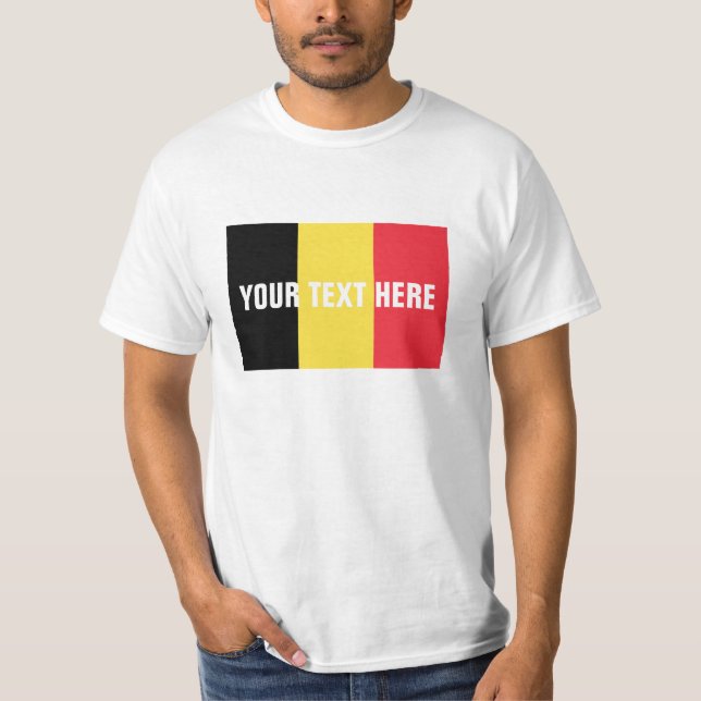 Belgisk Belgien för anpassningsbar för skjortor | T-shirt (Framsida)