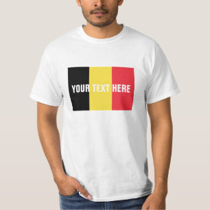 Belgisk Belgien för anpassningsbar för skjortor Tee