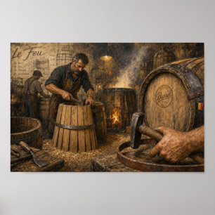 Belgisk Cooper's Eldbelysta Ateljé Poster