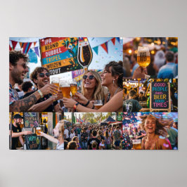 Belgisk festival för hantverksöl Affisch