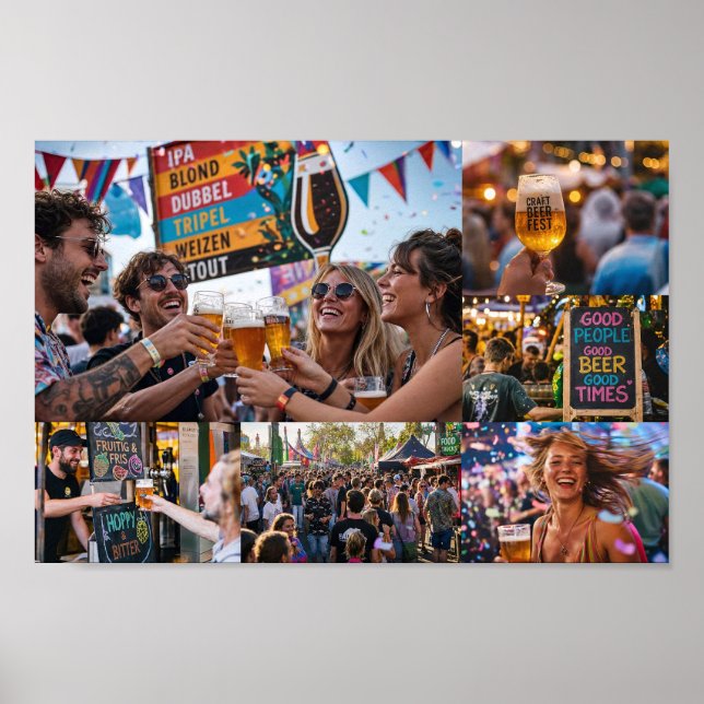 Belgisk festival för hantverksöl Affisch (Framsidan)