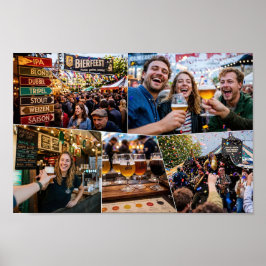 Belgisk festivalaffisch för hantverksöl poster