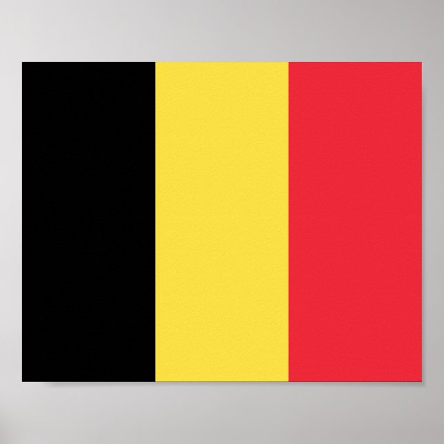 Belgisk flagg poster (Framsidan)