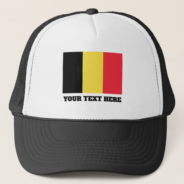 Belgisk flagga av den Belgien Keps (Framsida)