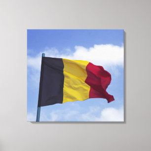 Belgisk flagga RF) Canvastryck