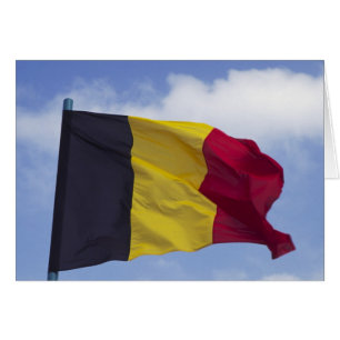 Belgisk flagga RF) Hälsningskort