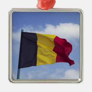 Belgisk flagga RF) Julgransprydnad Metall