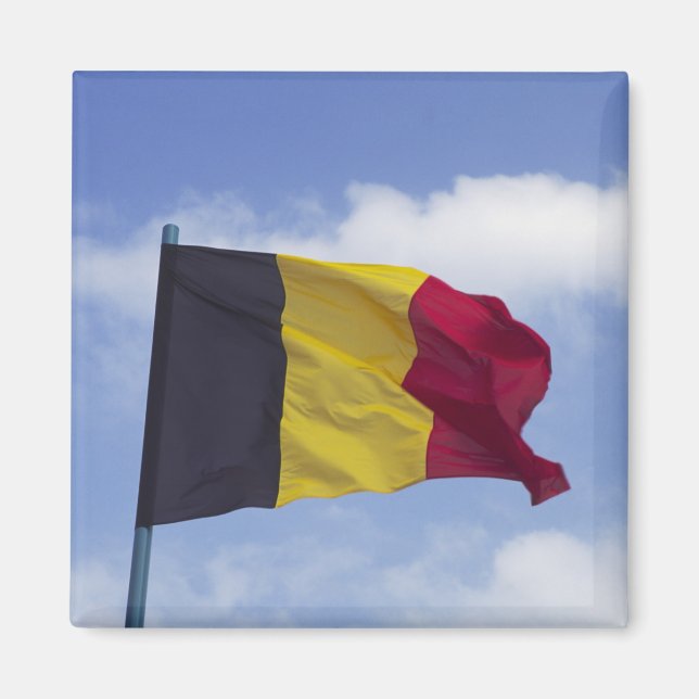 Belgisk flagga RF) Magnet (Framsidan)