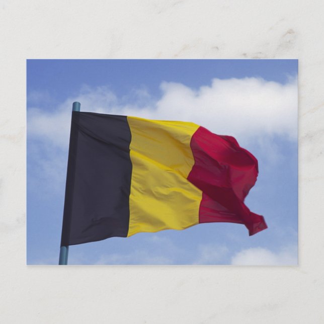 Belgisk flagga RF) Vykort (Framsida)