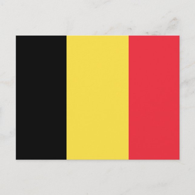 Belgisk flagga vykort (Framsida)