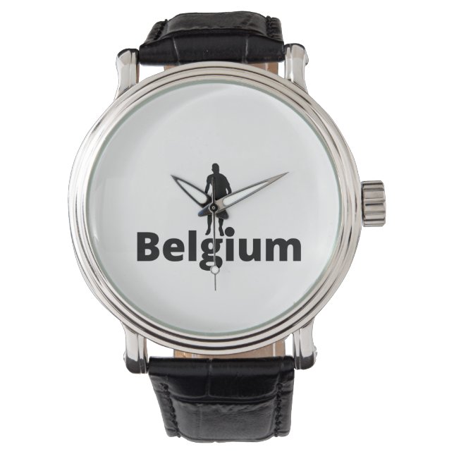 Belgisk fotboll armbandsur (Framsida)