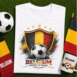 Belgisk fotbollsfan belgiska fotbolls-VM T Shirt