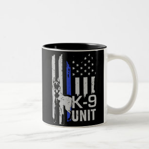 Belgisk herde - Malinois - enhet K9 Två-Tonad Mugg