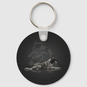 Belgisk herde - Malinois Nyckelring