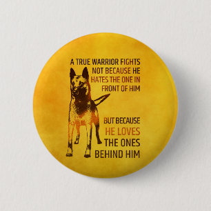 Belgisk herde - Malinois - riktig krigare Knapp
