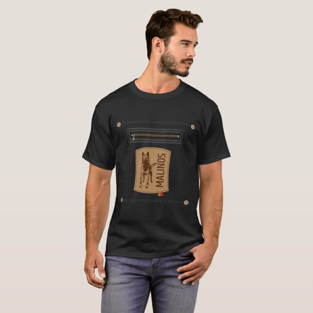 Belgisk herde - Malinois T-shirt (Hel framsida)